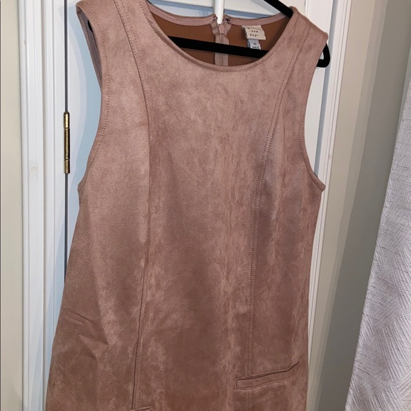 Women's Suede Mini Dress - A New Day™ Light Pink size 10 new - Picture 7 of 7